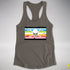 Queer Pride Pirate Flag Racerback Tank - Dark Grey